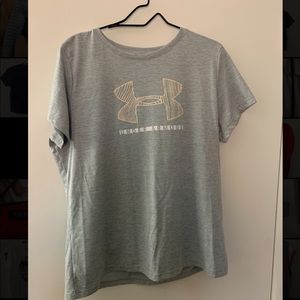 grey under armour tee
